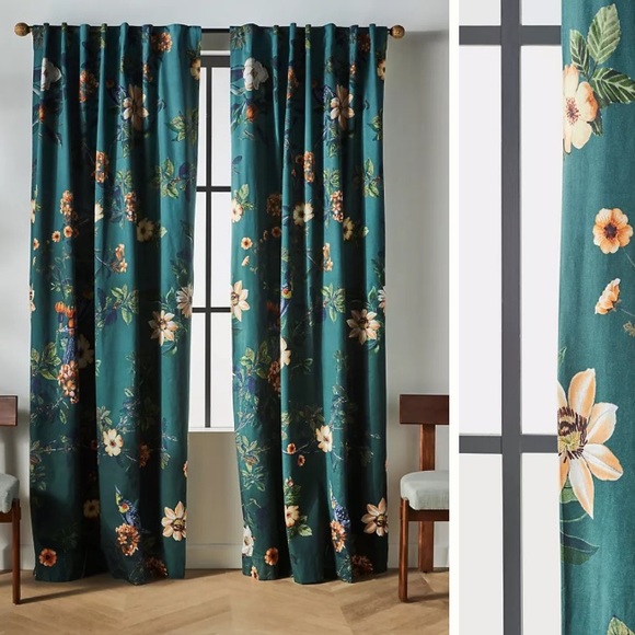 Anthropologie Henrik curtain panel x 1 new out of package